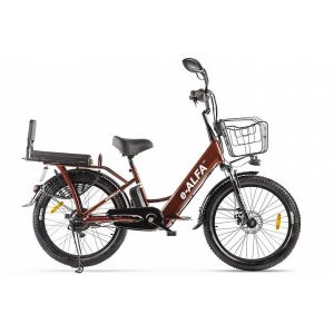 Электровелосипед Eltreco Green City E-Alfa Fat (коричневый)