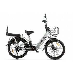 Электровелосипед Eltreco Green City E-Alfa Fat (серебристый)