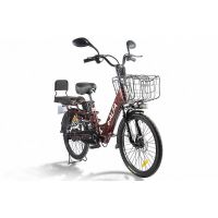 Электровелосипед Eltreco Green City E-Alfa Lux 2021 (коричневый)