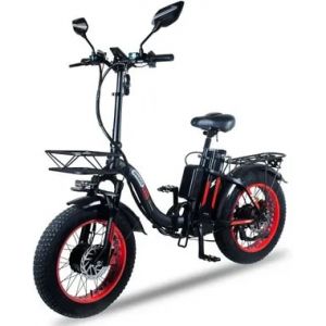 Электровелосипед Minako F11 Dual PRO красный (полный привод)
