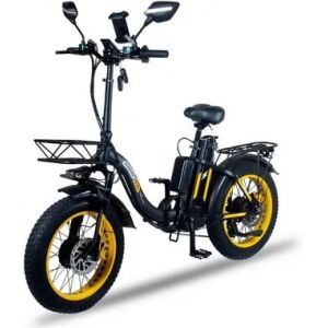 Электровелосипед Minako F11 Dual PRO Желтый (полный привод)