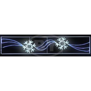 Фигура Light-neon "2 снежинки"