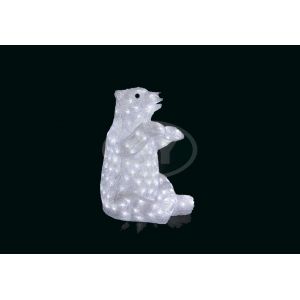 Фигура Light-neon "Белый медведь" 51*53 см