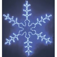 Фигура Light-neon "Большая снежинка" синий
