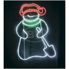 Фигура Light-neon "Снеговик с лопатой" LED