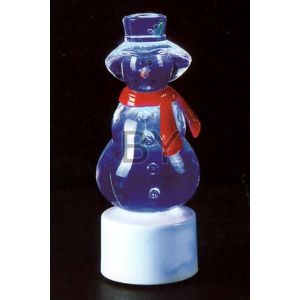 Фигура Light-neon "Снеговик с шарфом на подставке"