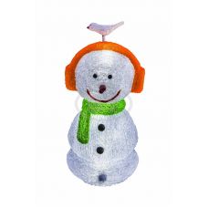 Фигура Light-neon "Снеговик в наушниках" 60 см