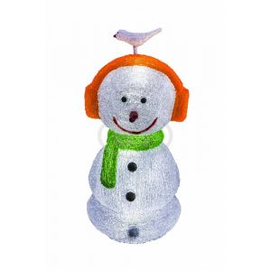 Фигура Light-neon "Снеговик в наушниках" 60 см