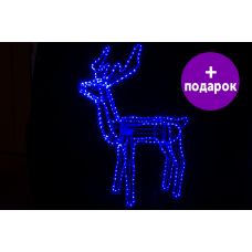 Фигура Winner Light Олень 3D голова двигается синий