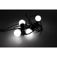 Гирлянда белт-лайт IQ LED 10M, 240V, белт-лайт с лампами, белый/черный провод