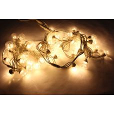 Гирлянда белт-лайт IQ LED 20CM, 10M, 240V, белт-лайт с лампами теплый белый/белый провод