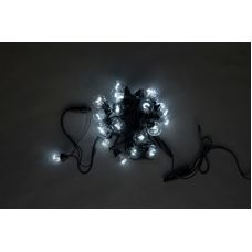 Гирлянда белт-лайт IQ LED 40CM, 10M, 240V, белт-лайт с лампами, белый/черный провод
