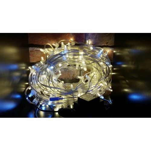 Гирлянда клип-лайт IQ LED 12В, 15CM, 100M, Светодиод. тёпл. бел. 6, Flash
