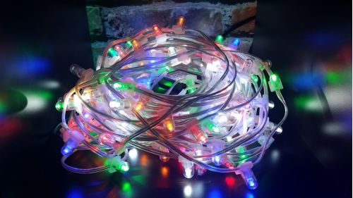 Гирлянда клип-лайт IQ LED 12В, 30M, Светодиод. Flash