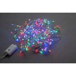 Гирлянда постоянного свечения  IQ LED 20M, 240V, мульти на прозрачном проводе