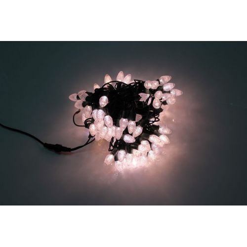 Гирлянда с насадками IQ LED 220V, 20м, тёп.белый