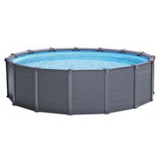 Каркасный бассейн Intex Graphite Gray Panel 26384 (478х124 см)
