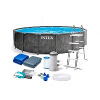 Каркасный бассейн Intex Greywood Prism Frame Premium / 26744NP (549х122см)
