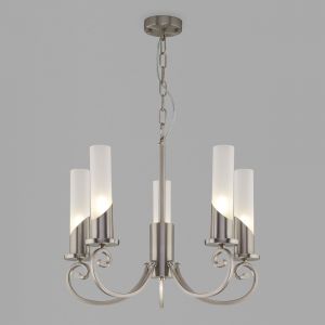 Классическая подвесная люстра Eurosvet 60117/5 никель