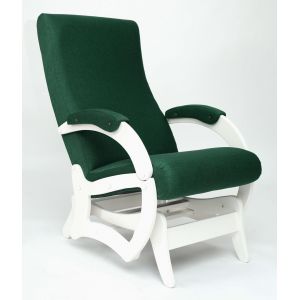 Кресло-качалка Бастион -1м Bahama emerald ноги белые