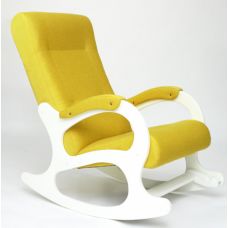 Кресло-качалка Бастион -2 Bahama yellow белые ноги