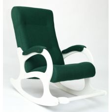 Кресло-качалка Бастион -2 Bahama emerald ноги белые