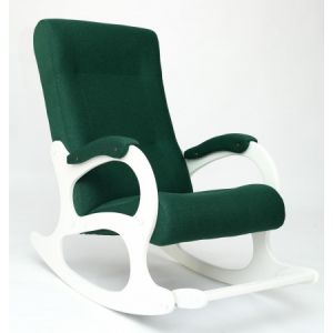 Кресло-качалка Бастион -2 Bahama emerald ноги белые