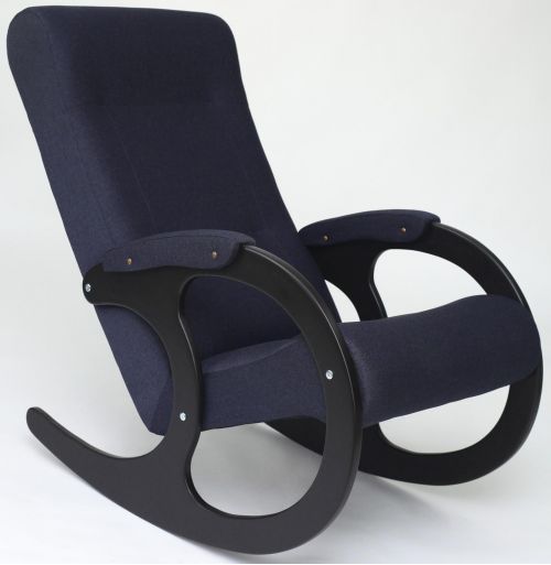 Кресло-качалка Бастион-3 арт. Bahama midnight ноги венге