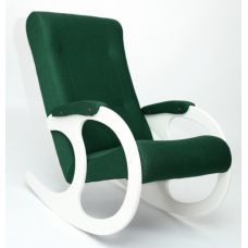 Кресло-качалка Бастион -3 Bahama emerald ноги белые