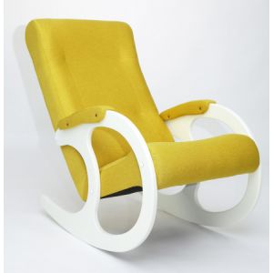 Кресло-качалка Бастион -3 Bahama yellow ноги белые