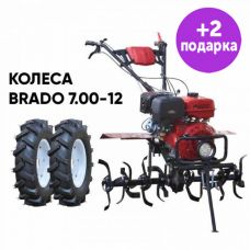 Культиватор Brado GT-1000SL + КОЛЕСА BRADO 7.00-12