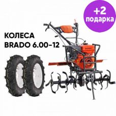 Культиватор Skiper GT-1000SB + колеса Brado 6.00-12 (комплект)