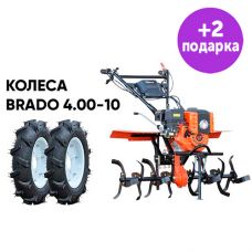 Культиватор SKIPER SP-850S + колеса BRADO 4.00-10