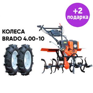 Культиватор SKIPER SP-850S + колеса BRADO 4.00-10