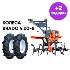 Культиватор SKIPER SP-850SL + колеса BRADO 4.00-8