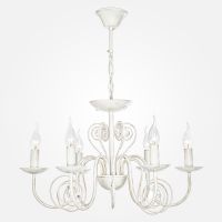 Люстра с двойным вариантом крепления Eurosvet 60018/6 белый с золотом