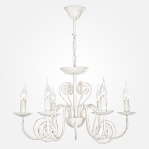 Люстра с двойным вариантом крепления Eurosvet 60018/6 белый с золотом