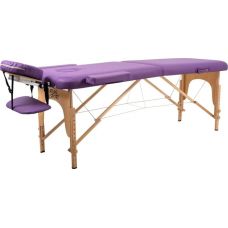 Массажный стол Atlas Sport складной 2-с 60 см деревянный (фиолетовый)