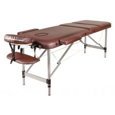 Массажный стол Atlas Sport 60 см 3-с алюминиевый (коричневый)