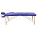 Массажный стол Atlas Sport 60 см складной 3-с деревянный + сумка (синий)