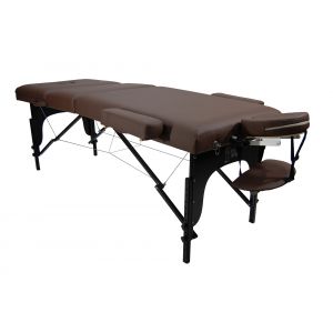 Массажный стол Atlas Sport 70 см LUX (с memory foam) складной 3-с деревянный (ко..
