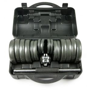 Набор металлических гантелей в чемодане Atlas Sport 30 кг