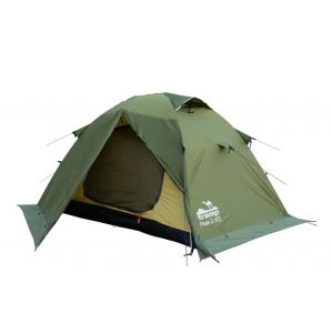 Палатка экспедиционная Tramp Peak 2 (V2) Green