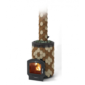 Печь банная Термофор Альфа Панголина Inox ЧДБСЭ ЗК шамот-терракота