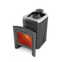 Печь банная Термофор Гейзер Мини 2016 Carbon Витра ЗК ТО антрацит