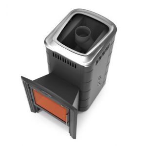 Печь банная Термофор Тунгуска 2017 Carbon Витра ТО антрацит