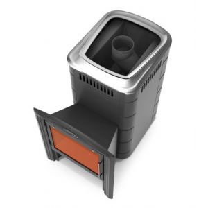 Печь банная Термофор Тунгуска 2017 Inox Витра антрацит