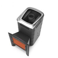 Печь банная Термофор Тунгуска 2017 Inox Витра ТО антрацит