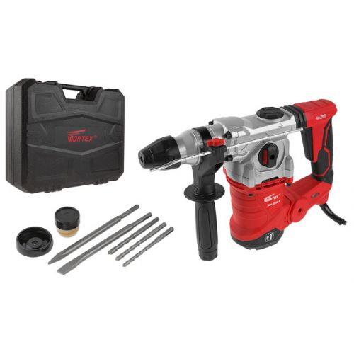 Перфоратор WORTEX RH 3239 F в чем. + (2 зубила, 3 сверла)