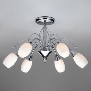 Потолочная люстра с плафонами Eurosvet 22080/6 хром